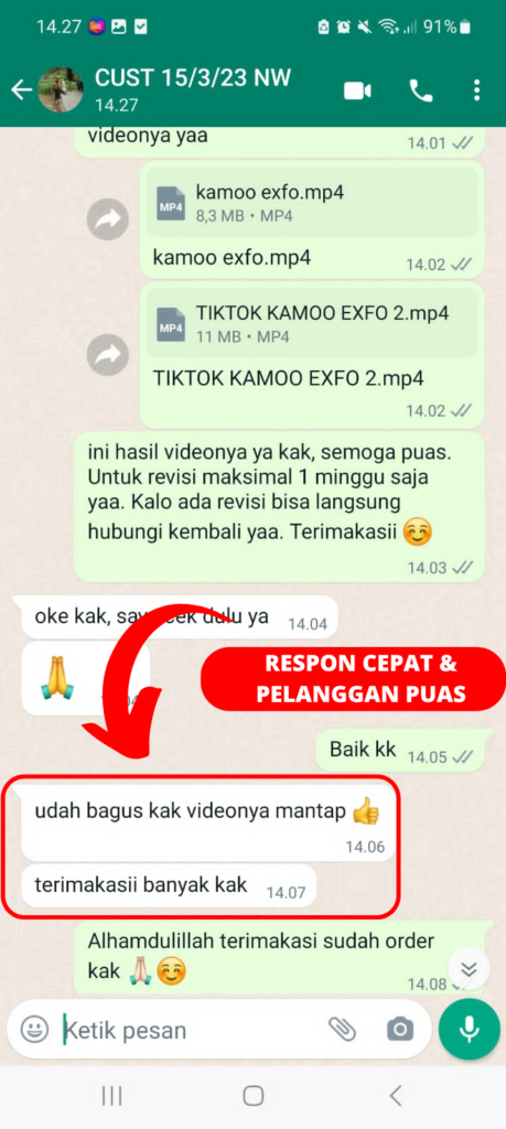 RESPON CEPAT & PELANGGAN PUAS